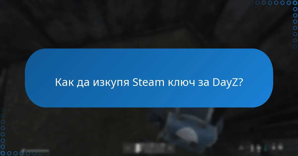 Къде мога да въведа моя Steam ключ за DayZ?