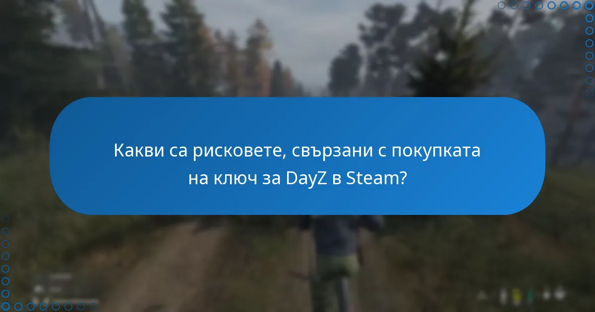 Какви са рисковете, свързани с покупката на ключ за DayZ в Steam?
